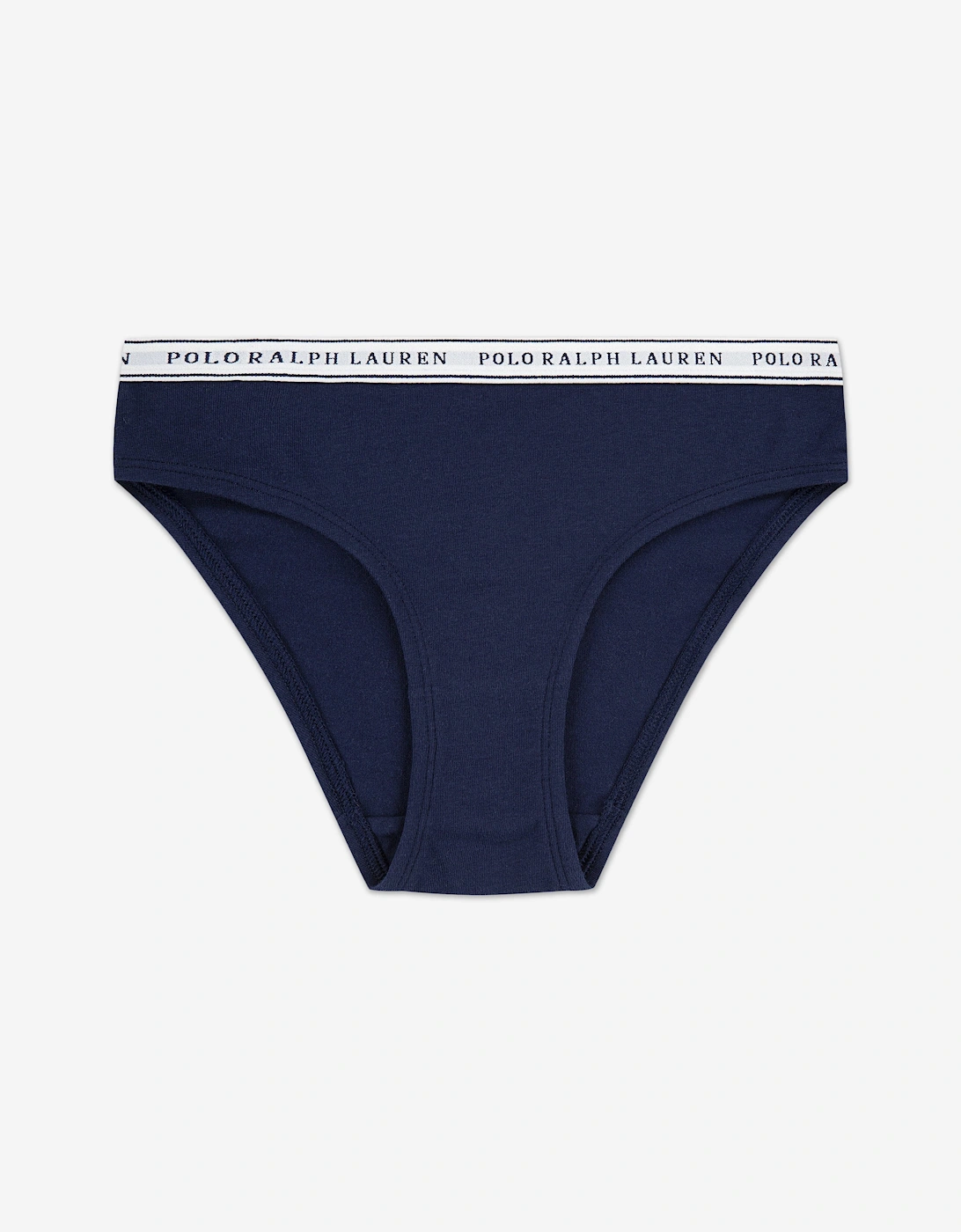 Girls 2 Pack Printed Knickers Set in Navy