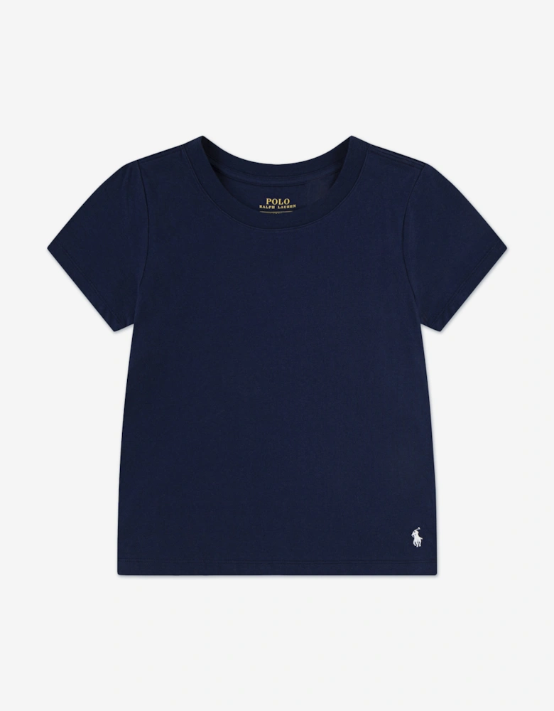 Girls Short Pyjama Set in Navy
