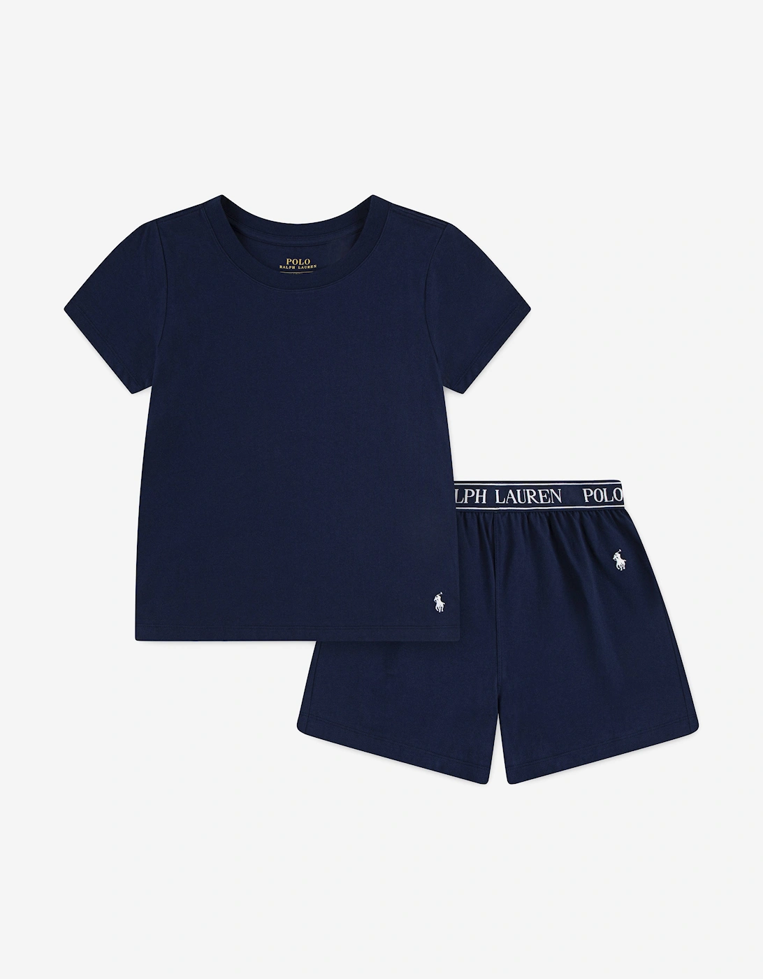 Girls Short Pyjama Set in Navy, 7 of 6