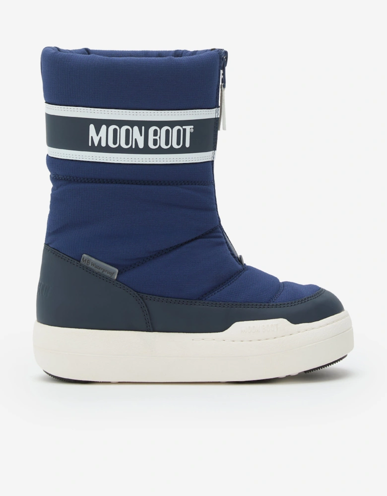 Moon Boot Kids JR Park Zip High WP Boots in Navy