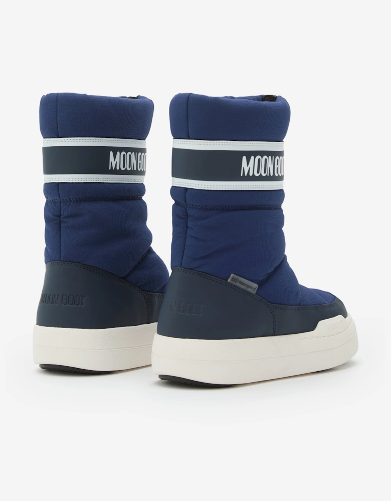 Moon Boot Kids JR Park Zip High WP Boots in Navy