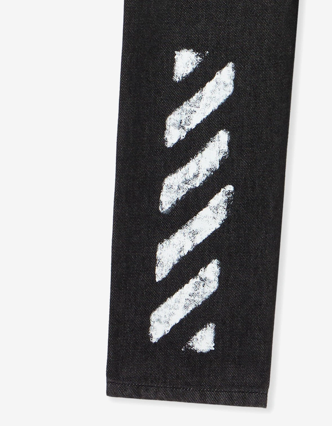 Boys Diagonal Sponge Denim Jeans in Black