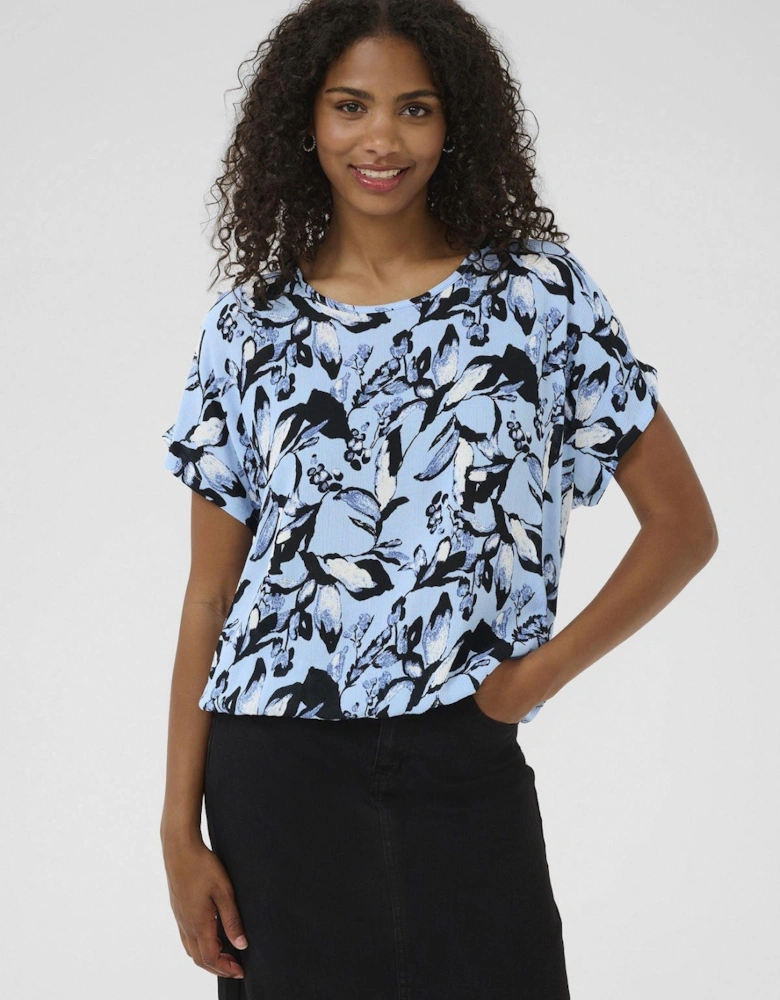 Amber Batwing Sleeve Printed Blouse