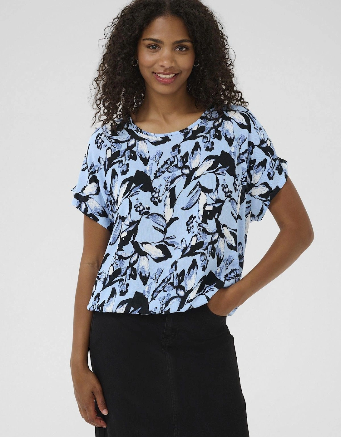 Amber Batwing Sleeve Printed Blouse, 2 of 1
