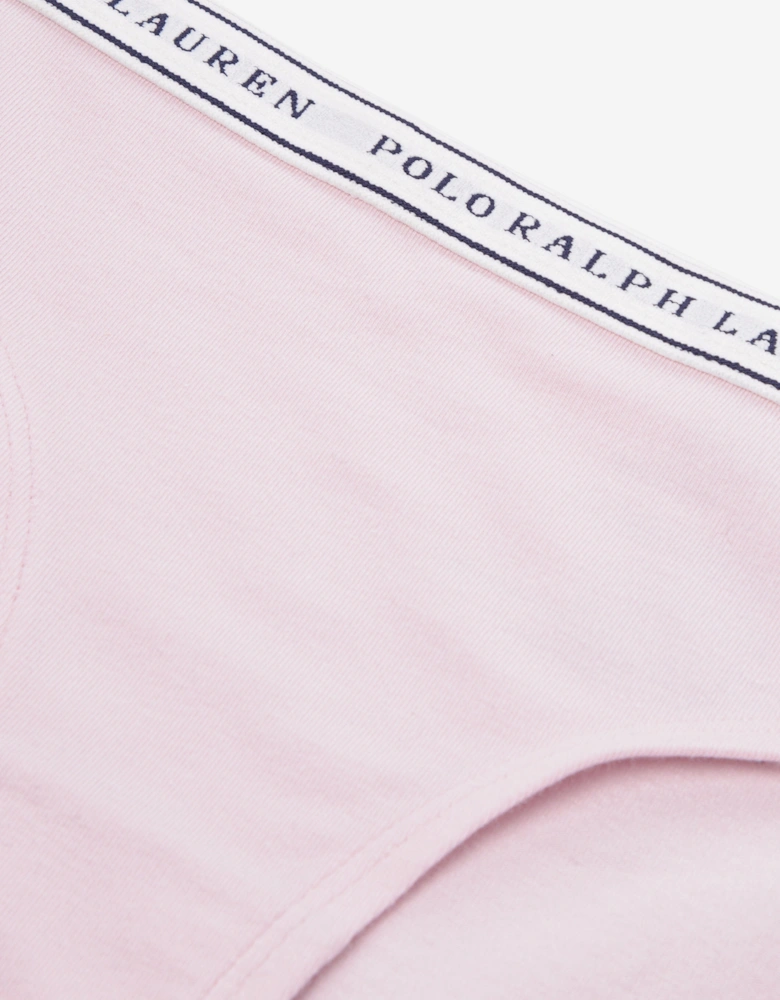 Girls 2 Pack Printed Knickers Set in White