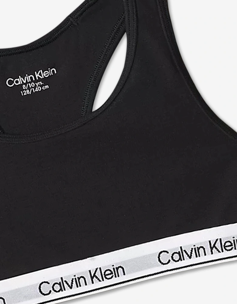 Girls 2 Pack Bralette Set in Black