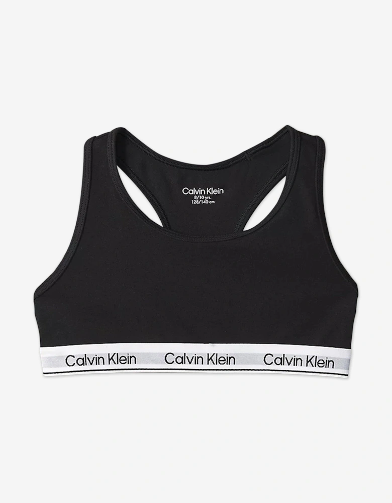 Girls 2 Pack Bralette Set in Black