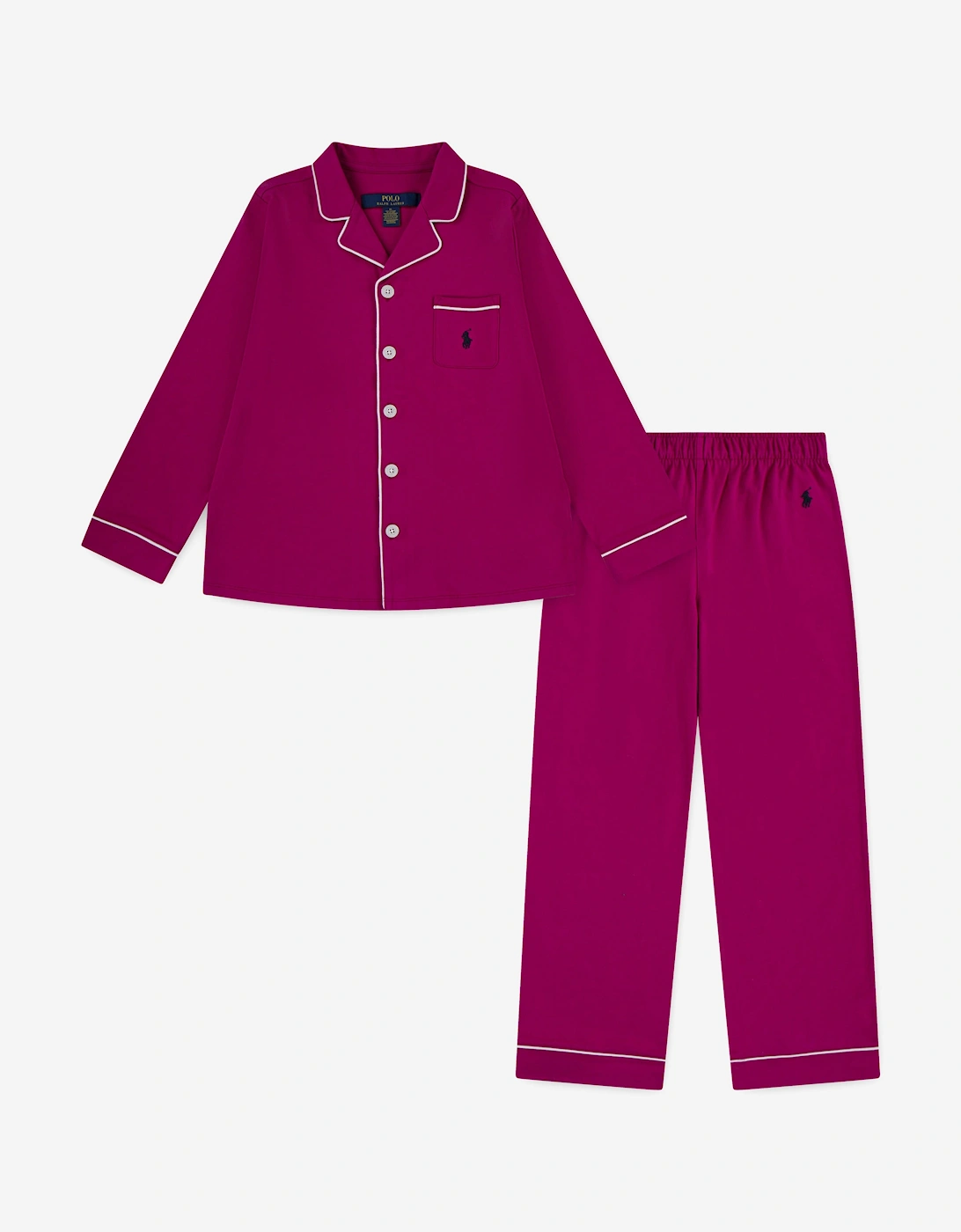 Girls Pyjama Set in Pink, 7 of 6