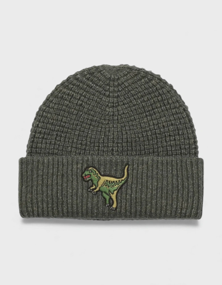 Rexy Patch Thermal Beanie Charcoal