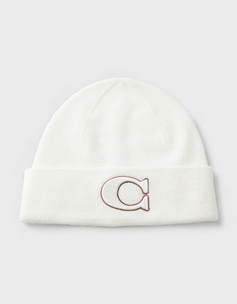 Varsity Knit Beanie Chalk