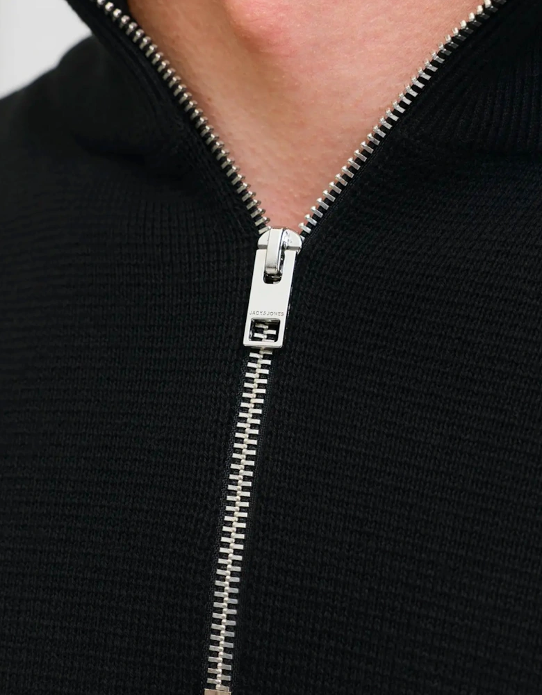 JPR BLAMILANO Stitch Knit Half Zip Black