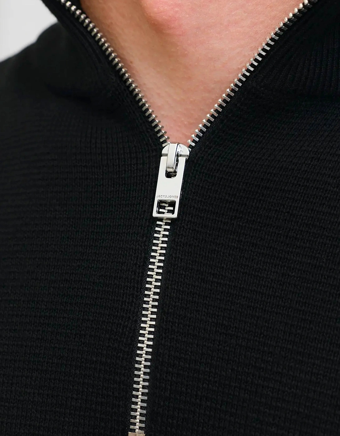 JPR BLAMILANO Stitch Knit Half Zip Black