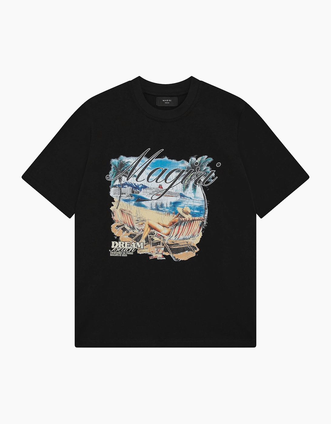 Magiri Men's Magiri Dream Beach Printed T-Shirt in Black