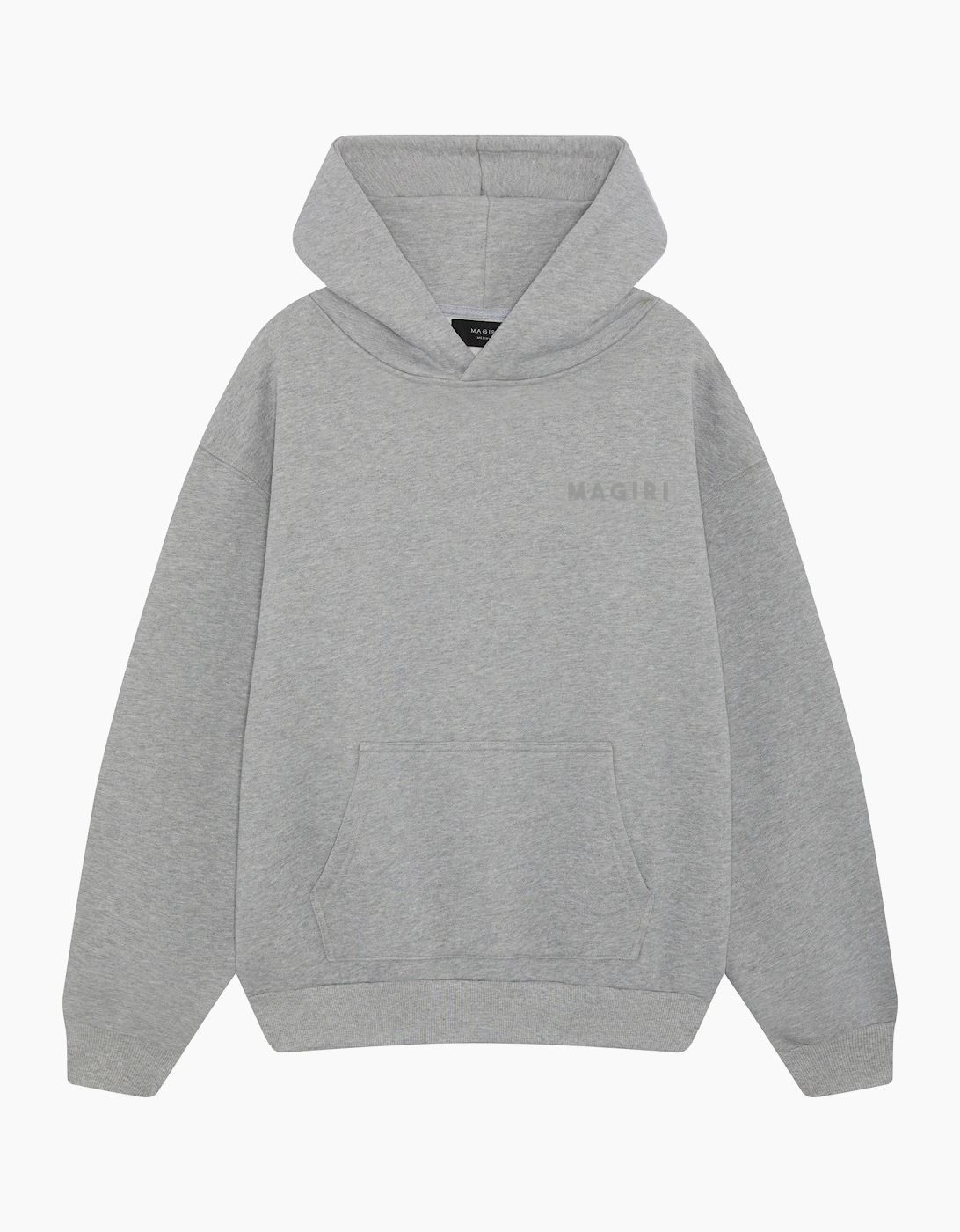 Magiri Men's Grey Core Puff Printed Hoodie In - Size: 40