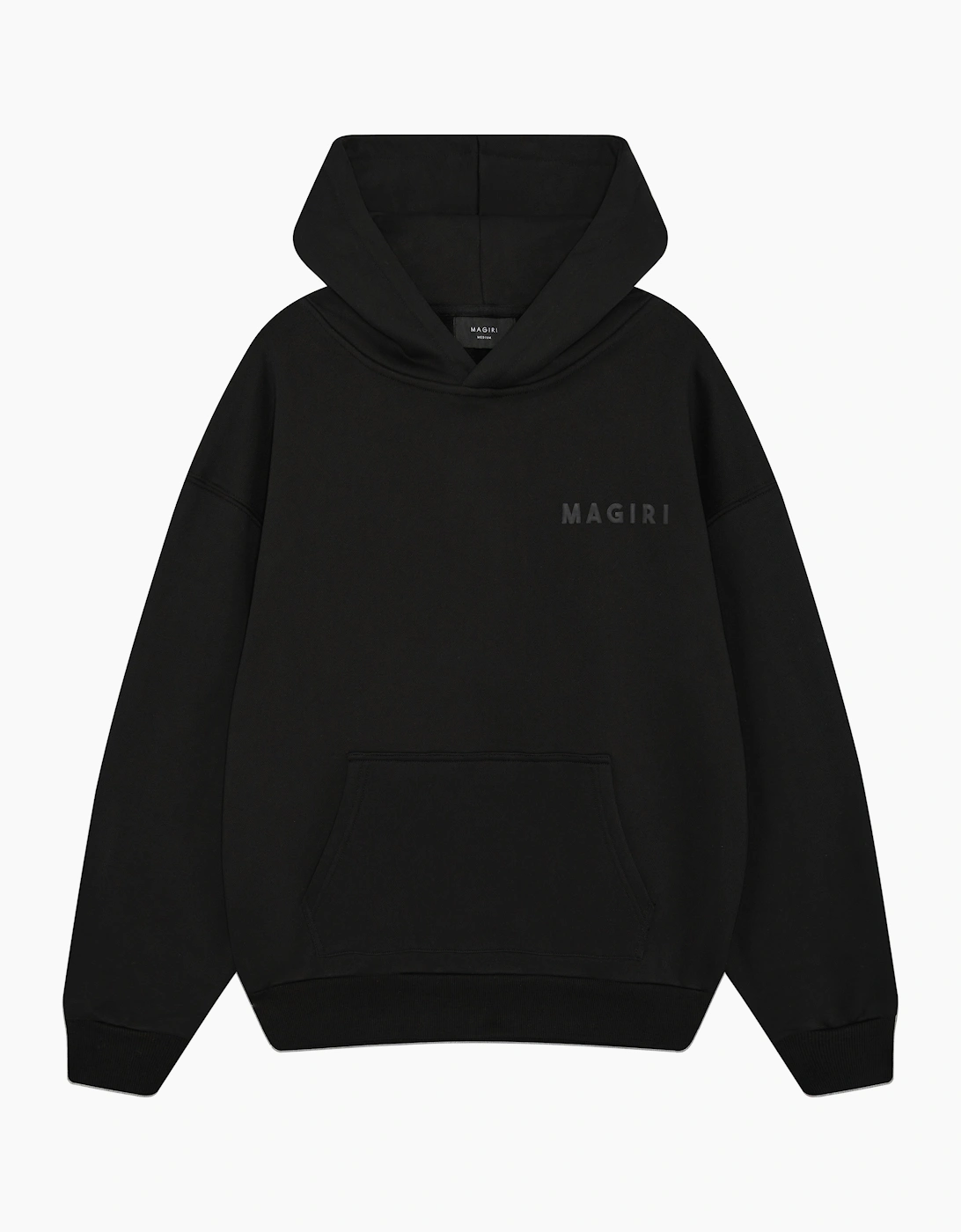 Magiri Men's Black Core Puff Printed Hoodie In - Size: 38