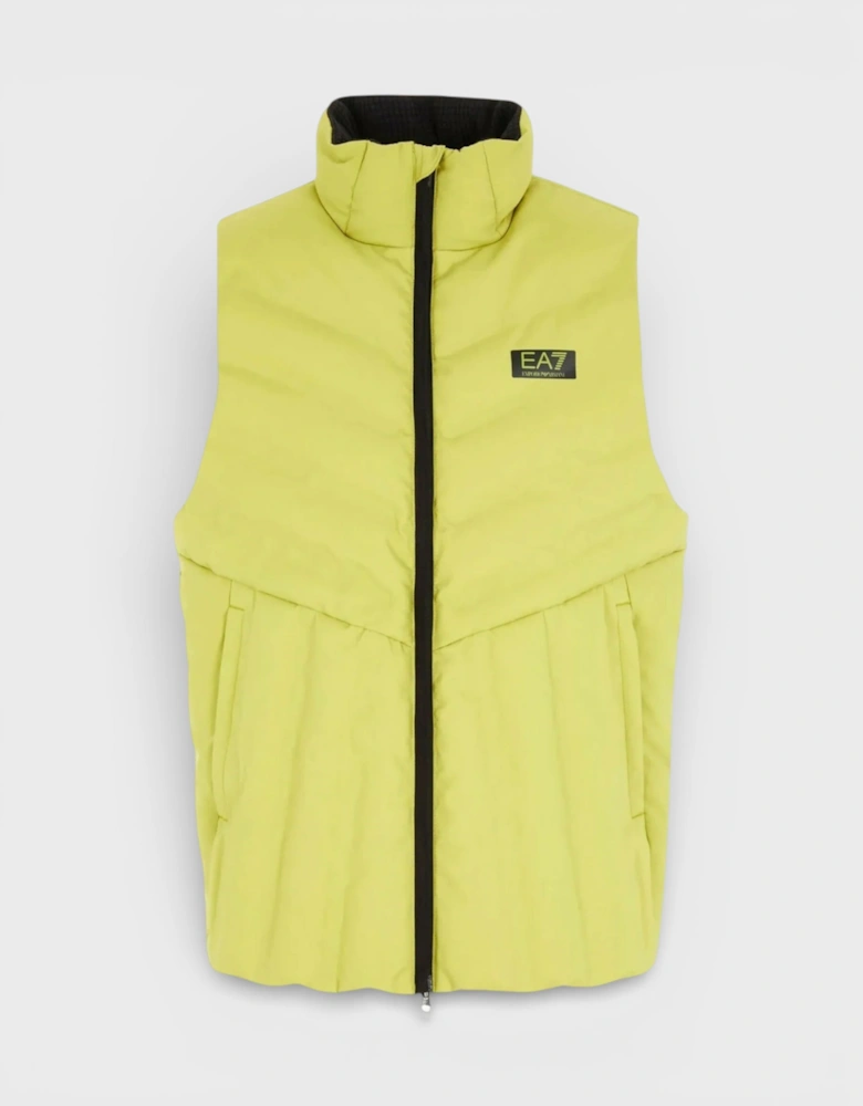 EA7 Lightweight Gilet Golden Lime