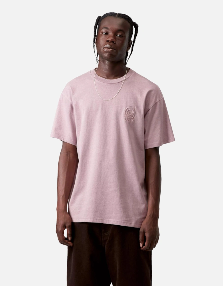 S/S Helix Redux T-Shirt Pink Fog Garment Dyed