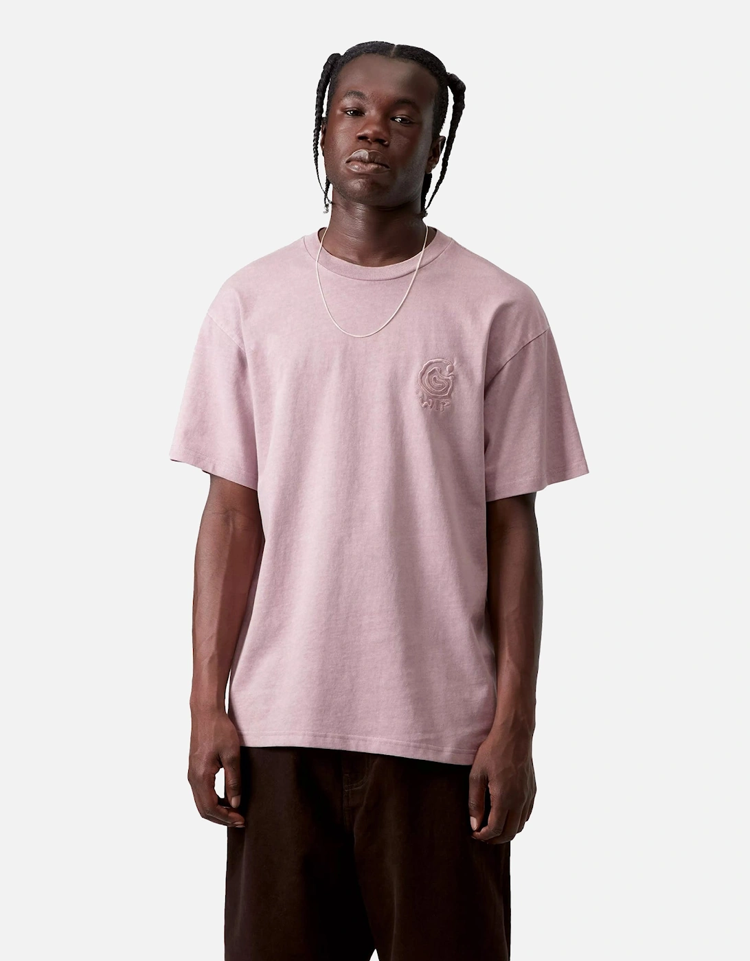S/S Helix Redux T-Shirt Pink Fog Garment Dyed