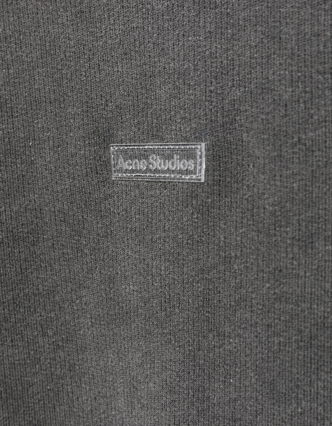 Acne Studios Logo Patch Hoodie in Faded Black