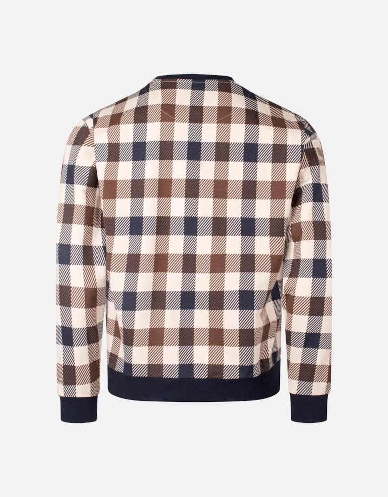 Active Macro Iconic Pocket Crewneck Navy Blue Sweatshirt