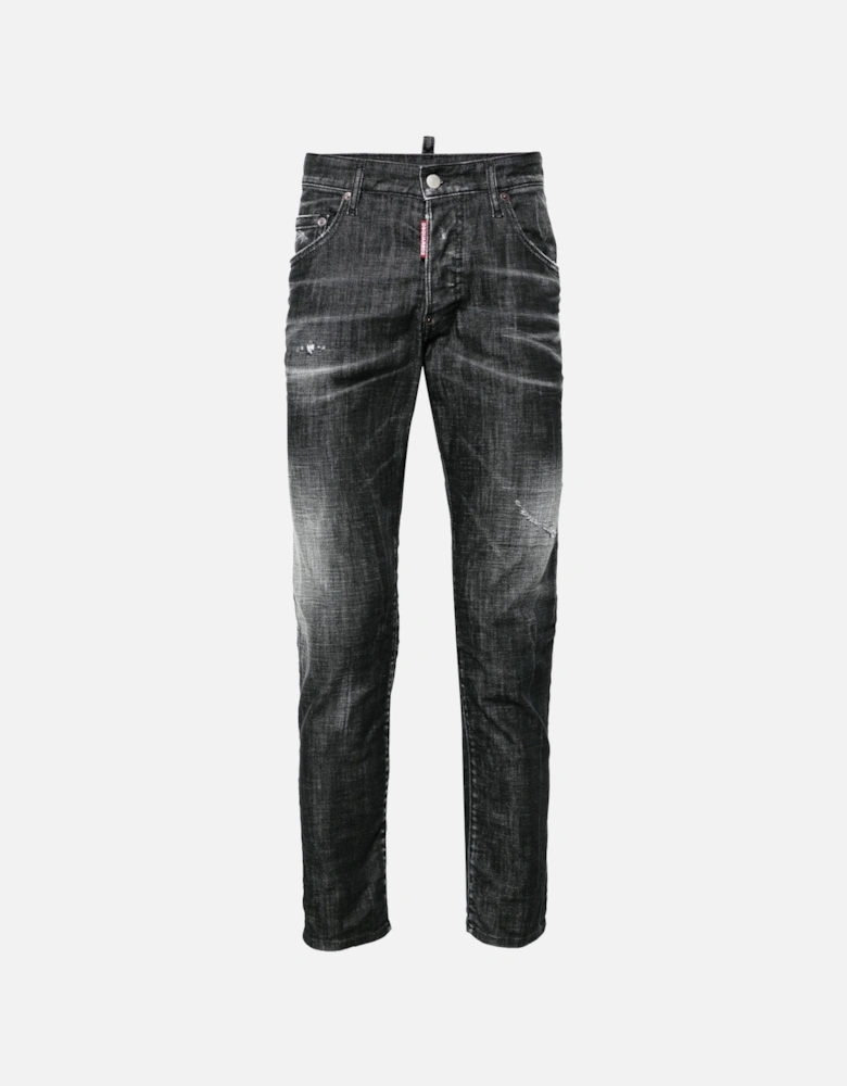 Faded Effect Cool Guy Jeans in Black