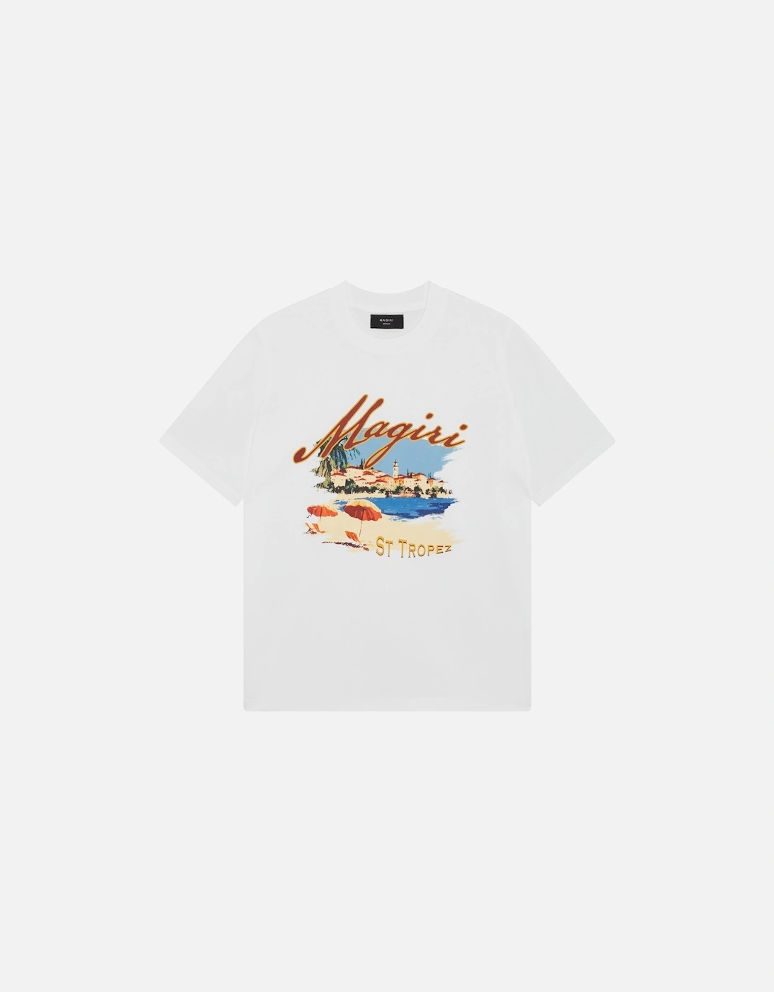 St. Tropez Printed T-Shirt in White, 3 of 2