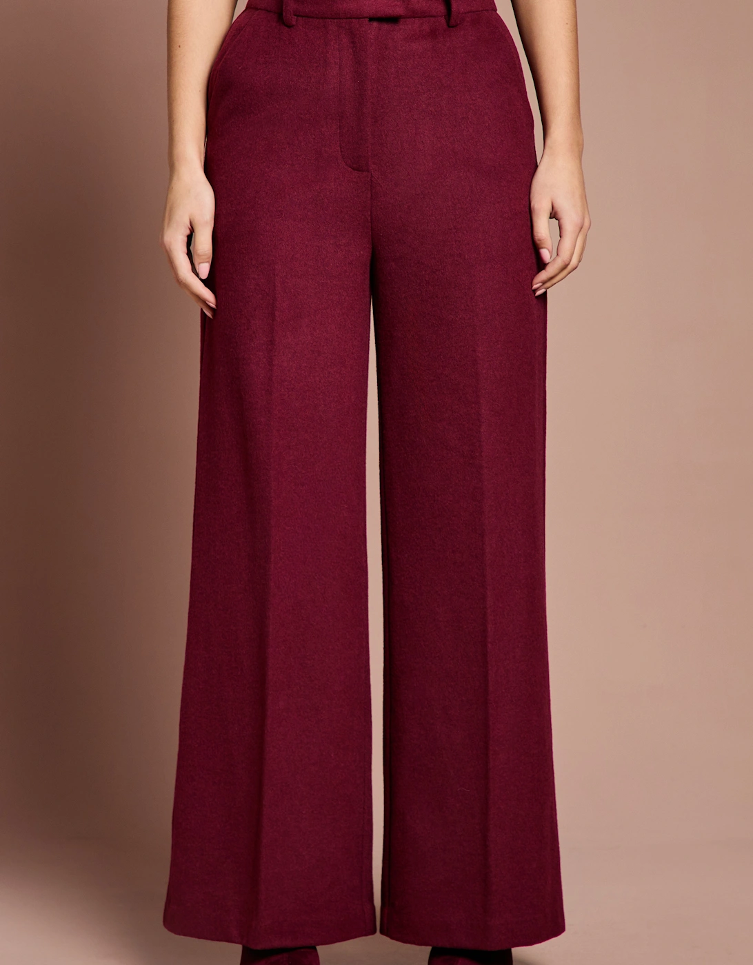 Lisa Tan Wool Blend Trouser, 2 of 1