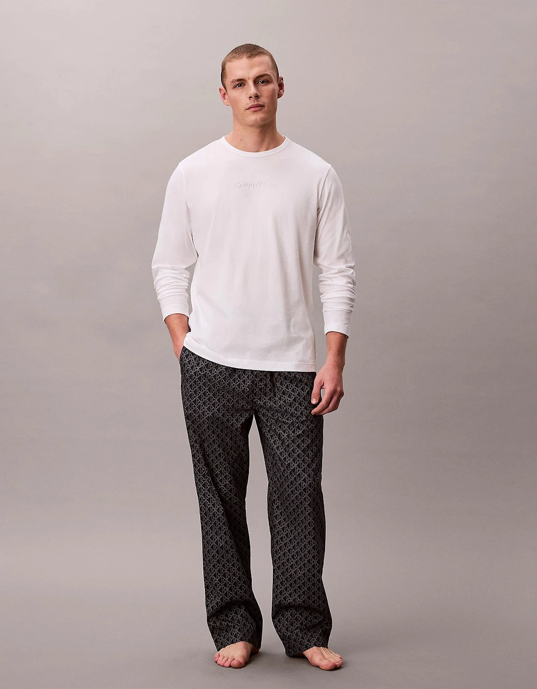 LS TEE PANT SET Mens Multicoloured