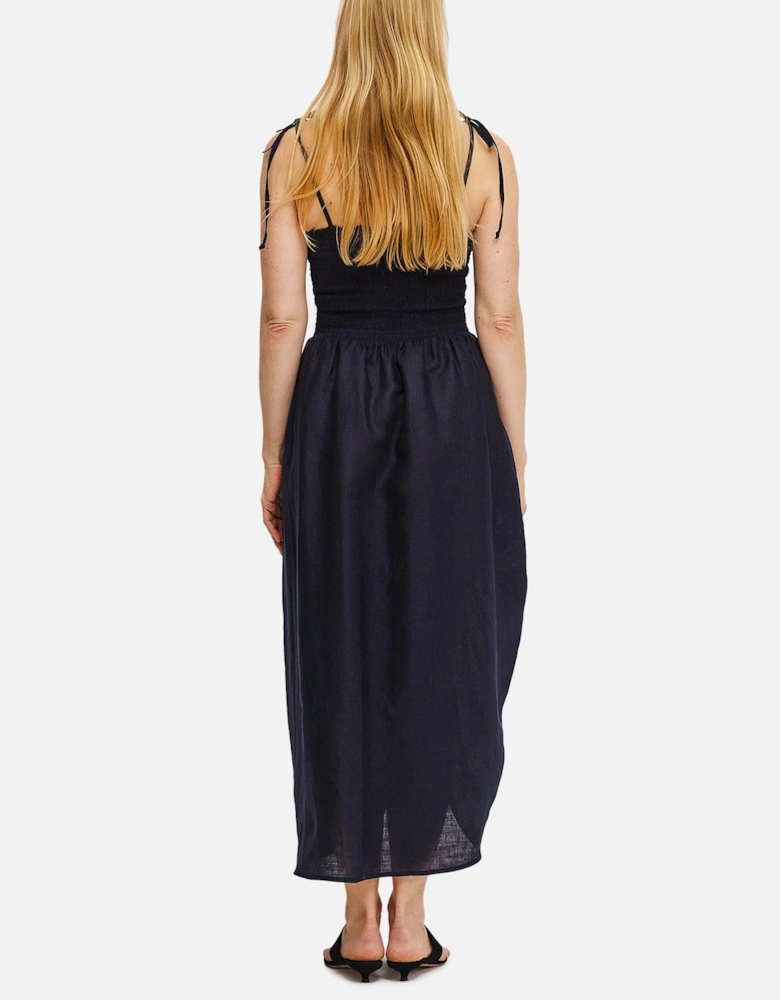 Strap Dress With Rose Detail