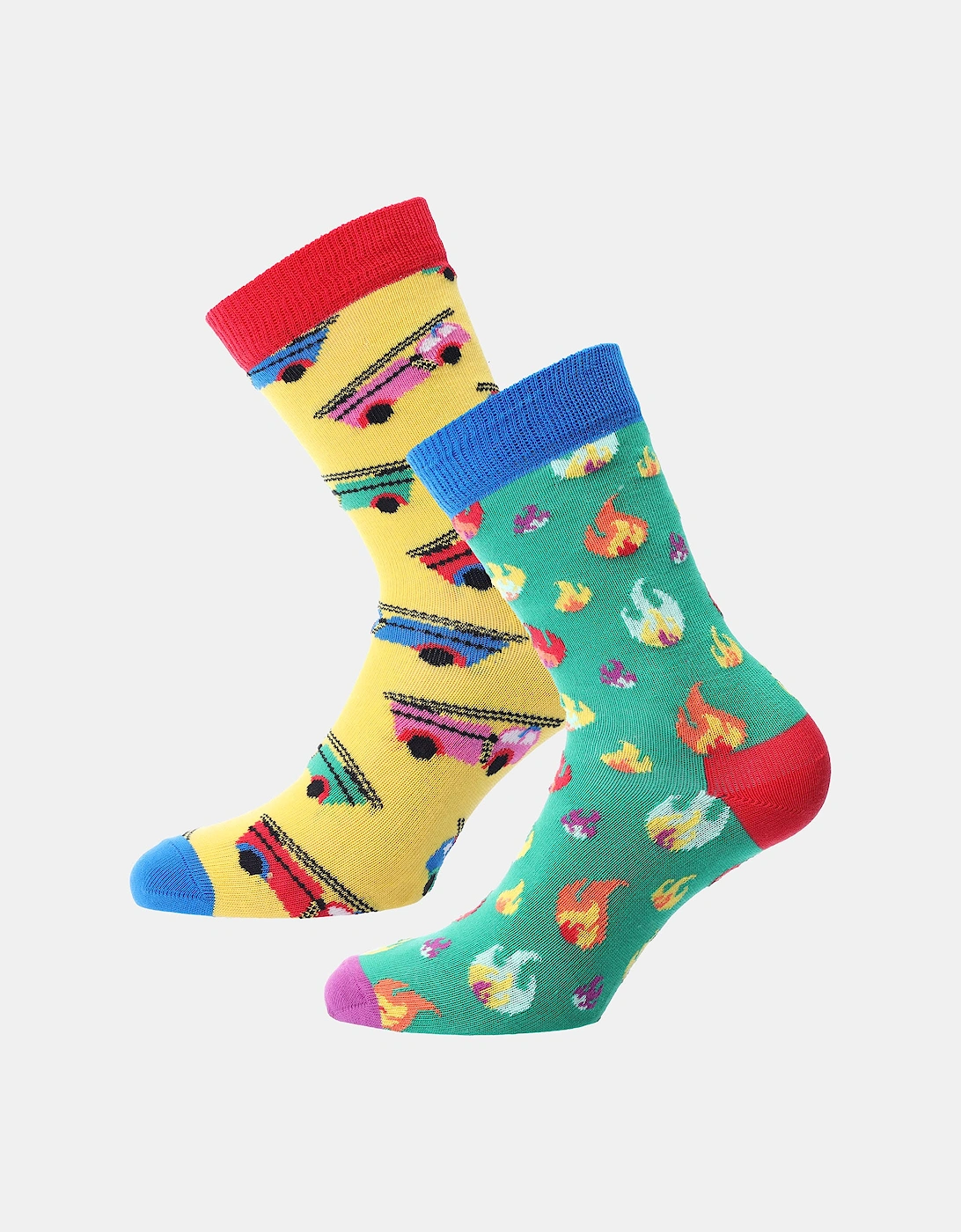 Infants 2 Pack of On Fire Socks, 3 of 2