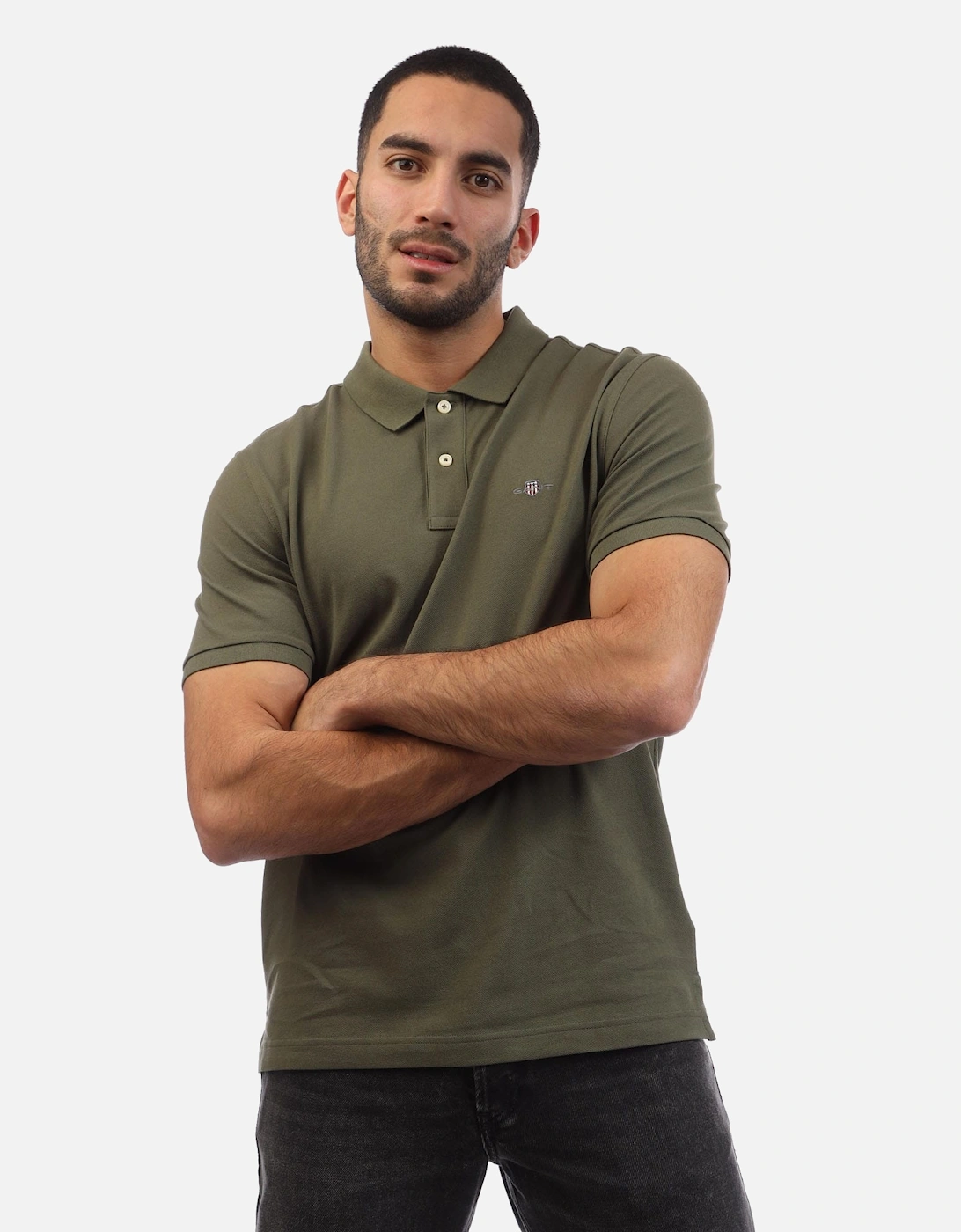 Regular Fit Shield Piqué Polo Shirt