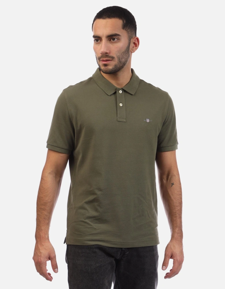Regular Fit Shield Piqué Polo Shirt