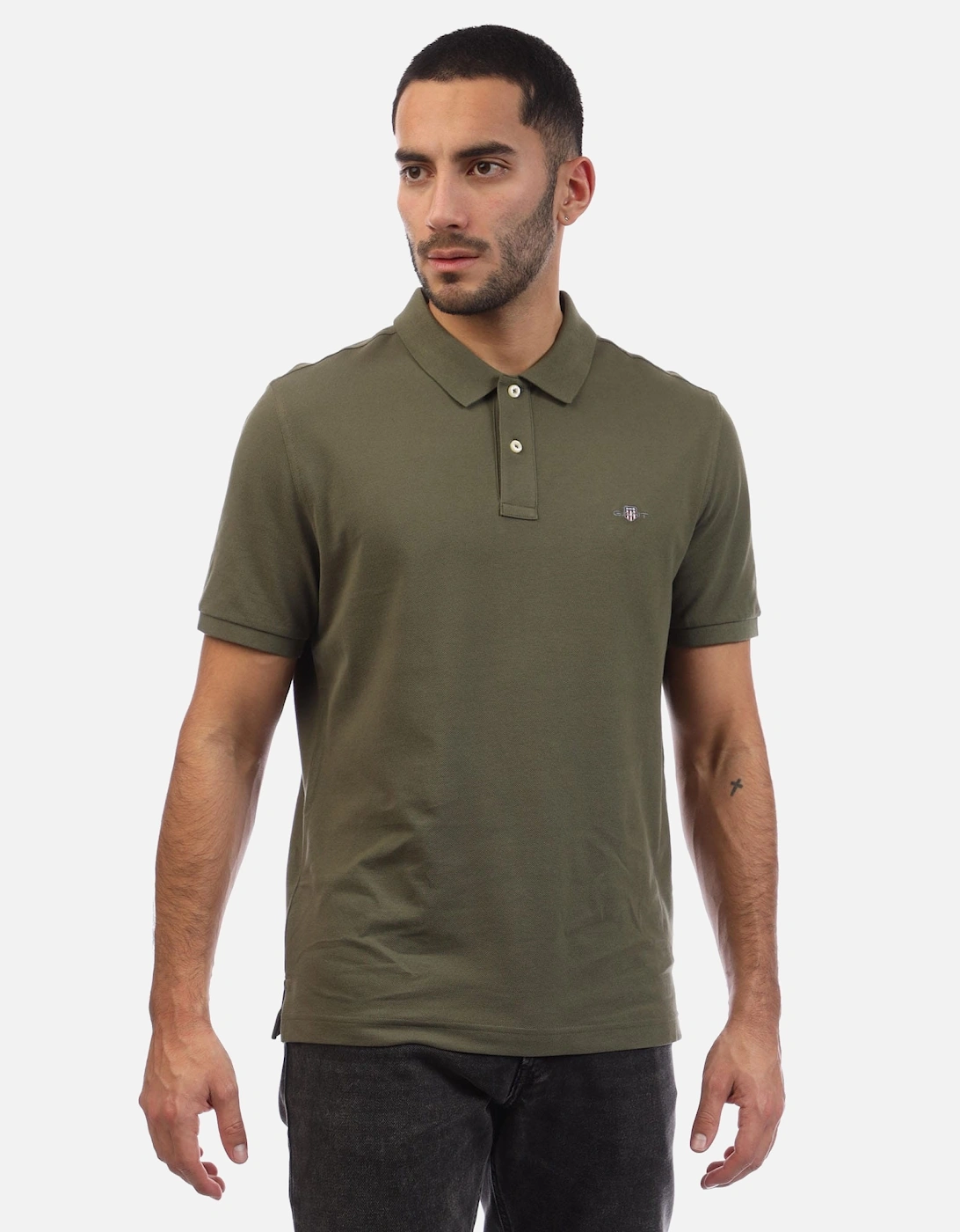 Regular Fit Shield Piqué Polo Shirt, 5 of 4