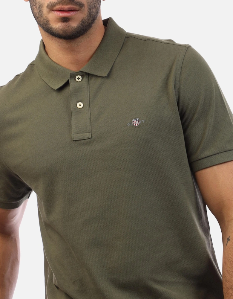 Regular Fit Shield Piqué Polo Shirt