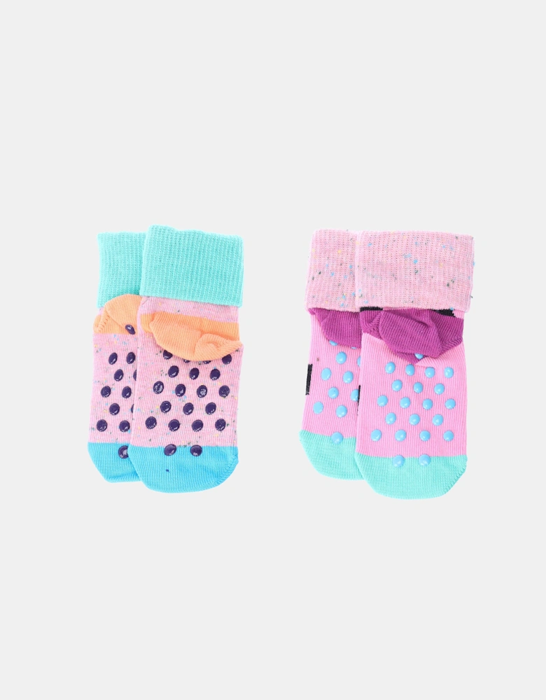 Infants 2 Pack of Bunny Anti-Slip Socks