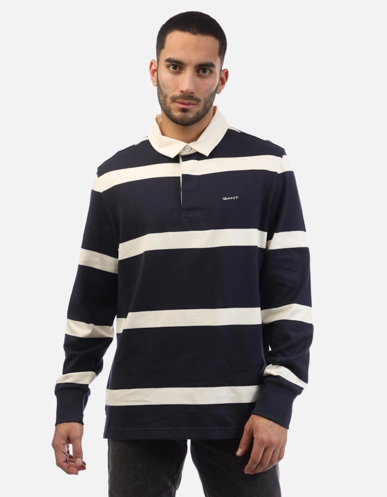 Striped Heavy Rugger Polo Shirt