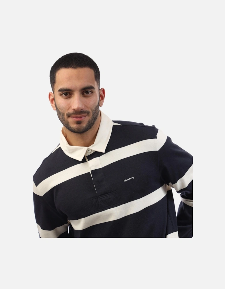 Striped Heavy Rugger Polo Shirt