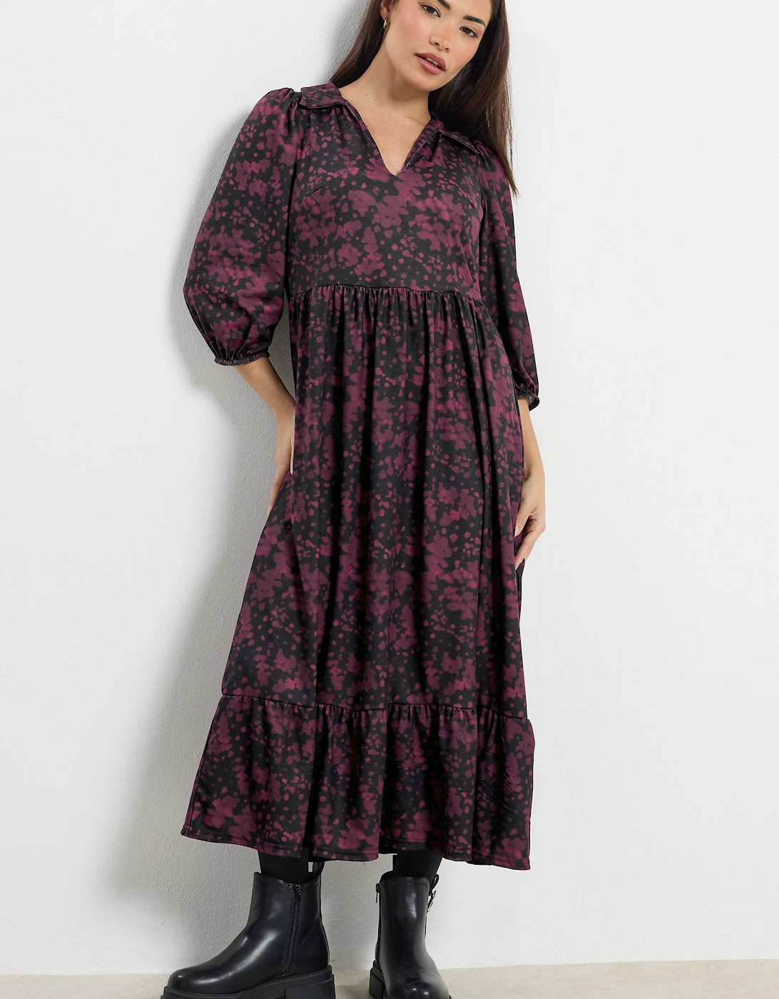 Petite Abstract Midaxi Dress, 2 of 1