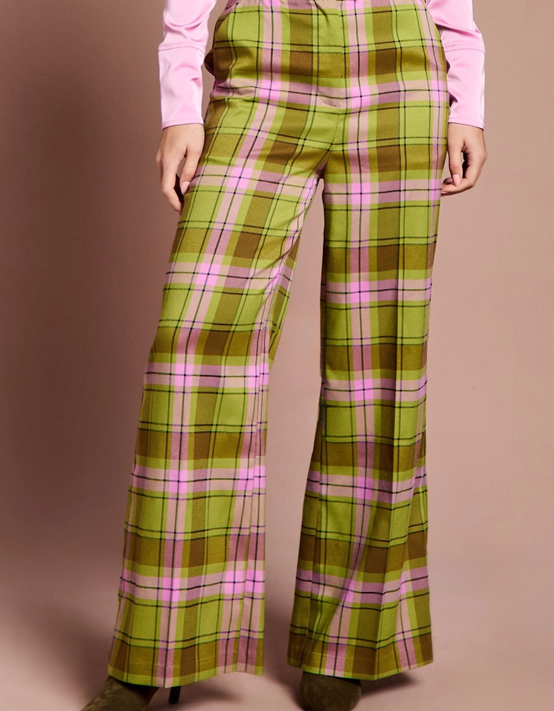 Lisa Tan Check Formal Trouser, 2 of 1