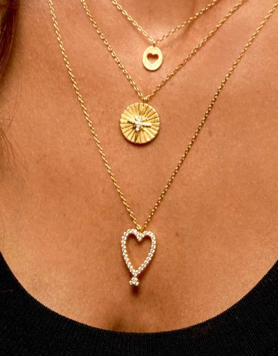 Mya-Bay Twin Hearts Necklace