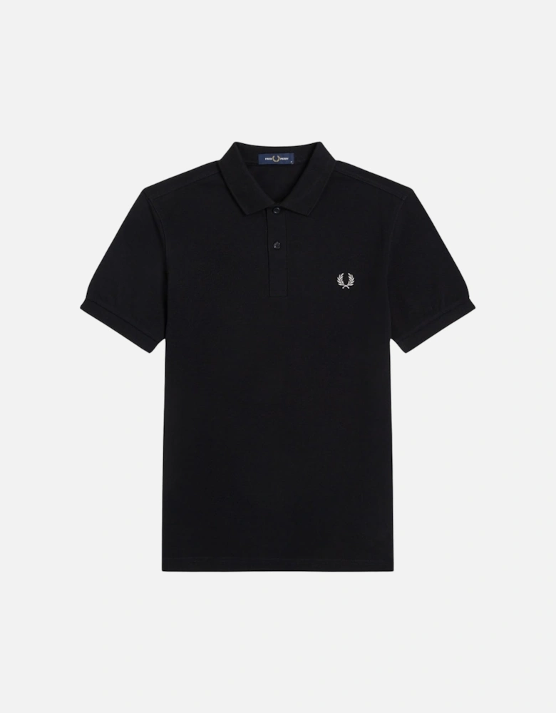 Fred Perry Black Plain Polo Shirt