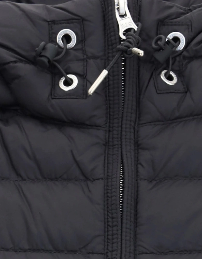 Meredith Black Hooded Down Jacket