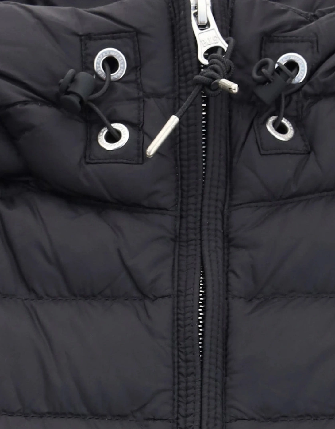 Meredith Black Hooded Down Jacket
