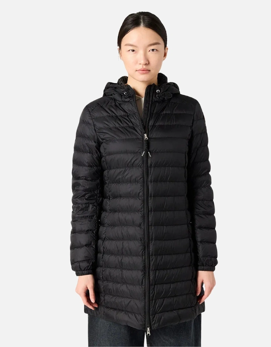 Meredith Black Hooded Down Jacket