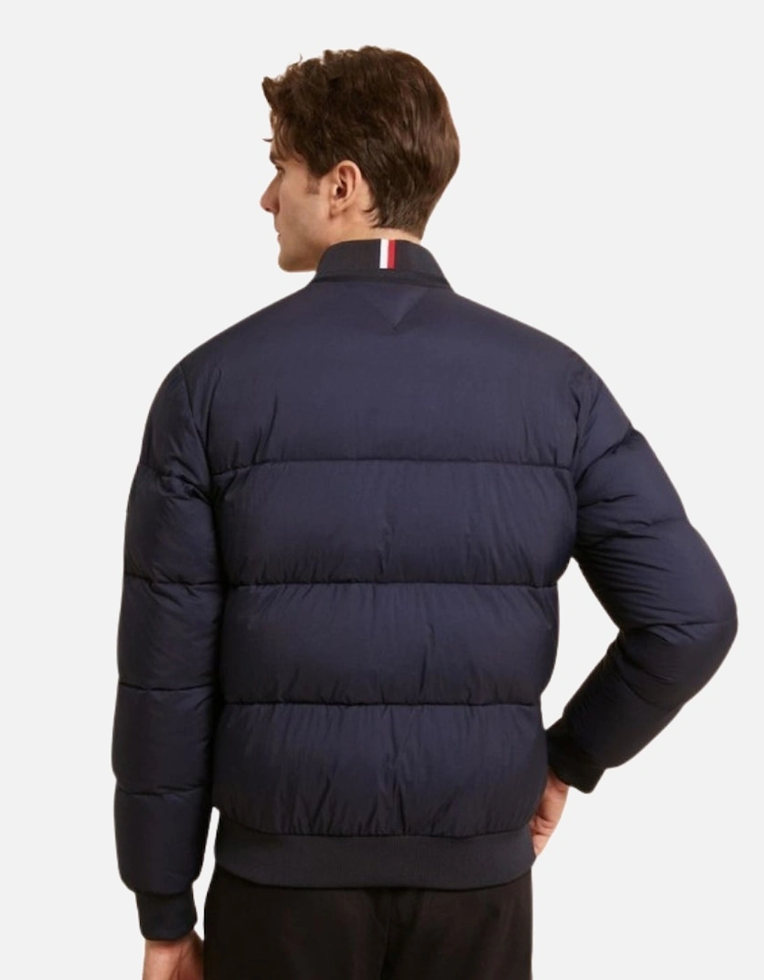 Navy Blue High Loft Bomber Jacket