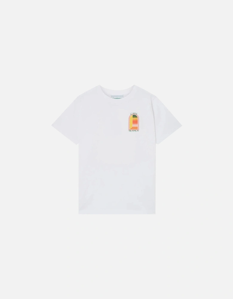 Gradient Arch Logo White T-Shirt
