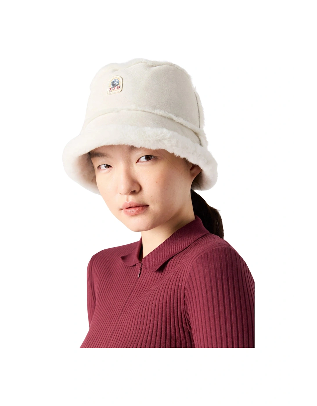 Shearling Light Grey Bucket Hat