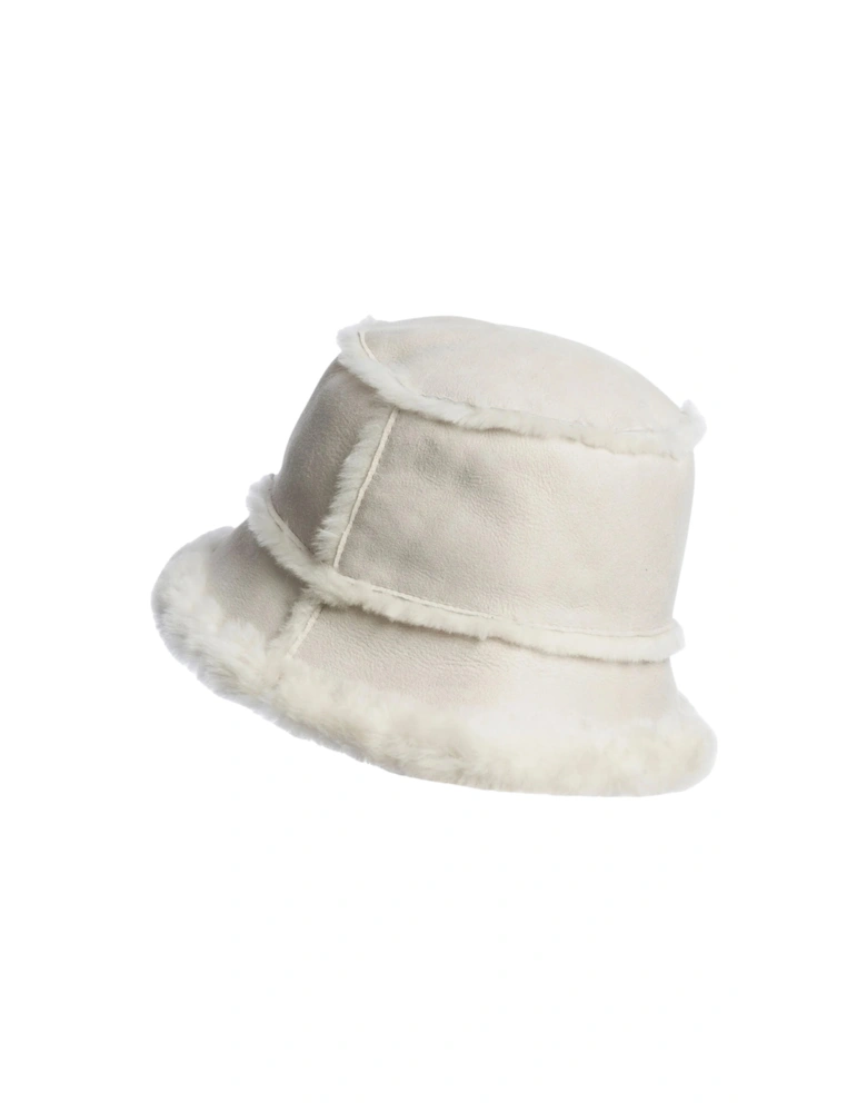 Shearling Light Grey Bucket Hat
