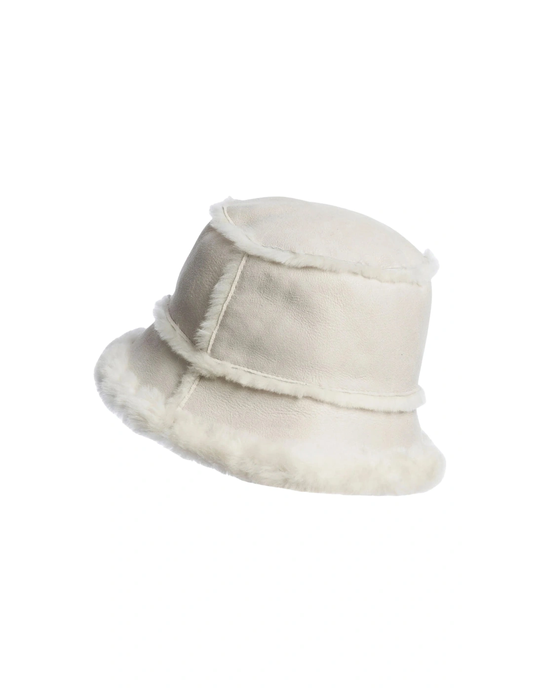 Shearling Light Grey Bucket Hat