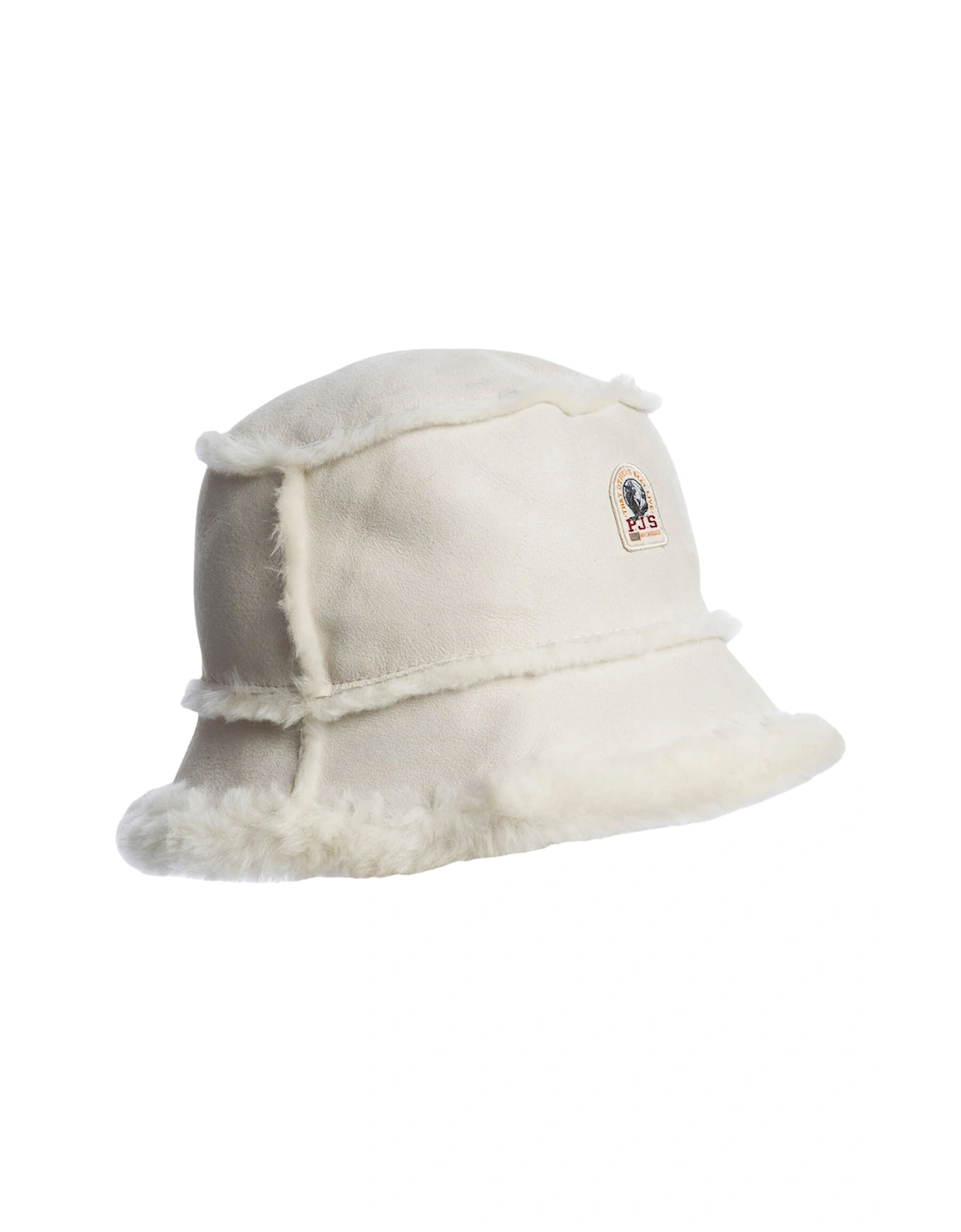 Shearling Light Grey Bucket Hat, 4 of 3